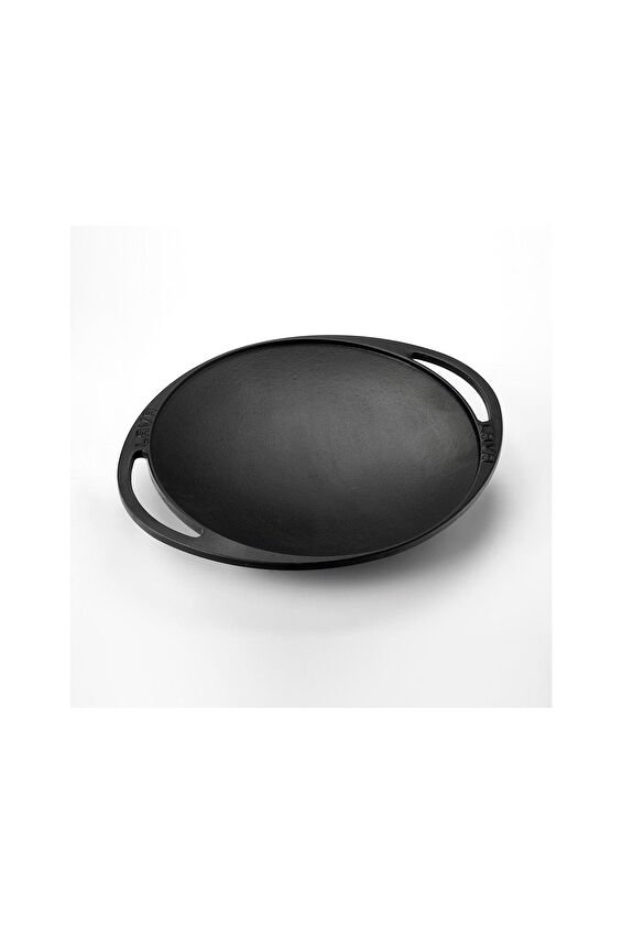 Lava Döküm Sac Kavurma Tavası Metal Kulplu 28 Cm