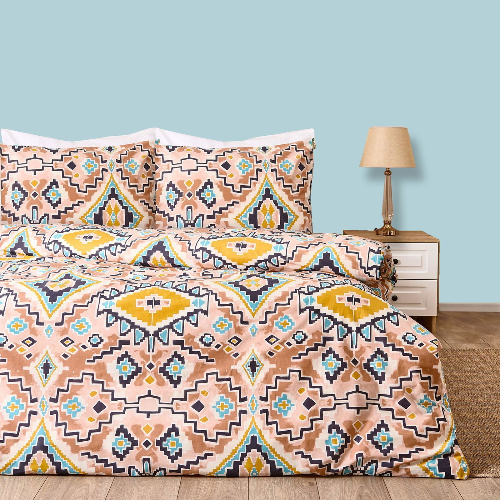 Soft Acus Tek Kişilik Nevresim Takımı - Renkli