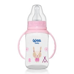 744 Wee Baby Kulplu PP Biberon 150ml Pembe 1 Adet