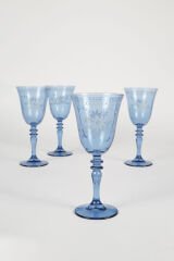 Rakle Nazenin 4lü Su Kadeh Seti Mavi 270cc Nzn141