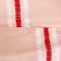 Soft Strisce Çift Kişilik Nevresim Takımı - Taş / Kiremit