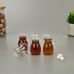 Grape Borosilikat Cam 6'lı Çay Seti - Şeffaf - 220 ml