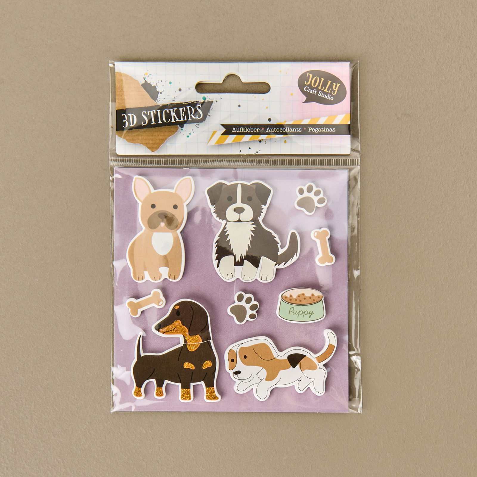3D Pet Baskılı Sticker - Asorti