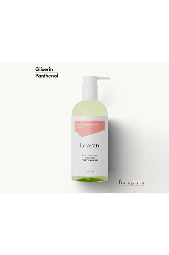 Lopren Hassas Ve Atopik Ciltler Için Yüz Temizleme Jeli 400 ml