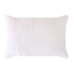 Soft Thunder Kapitoneli Yastık Alezi - Beyaz - 50x70 cm