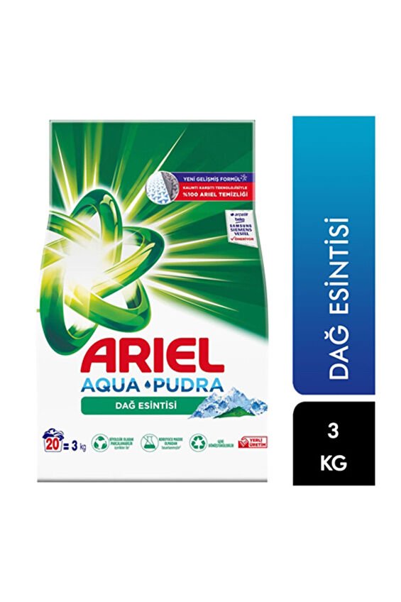 Ariel Çamaşır Deterjanı 3 kg Dağ Esintisi Beyazlar