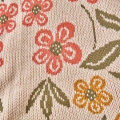 Soft Floriva Triko TV Battaniyesi - Krem - 120x160 cm