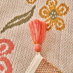 Soft Floriva Triko TV Battaniyesi - Krem - 120x160 cm