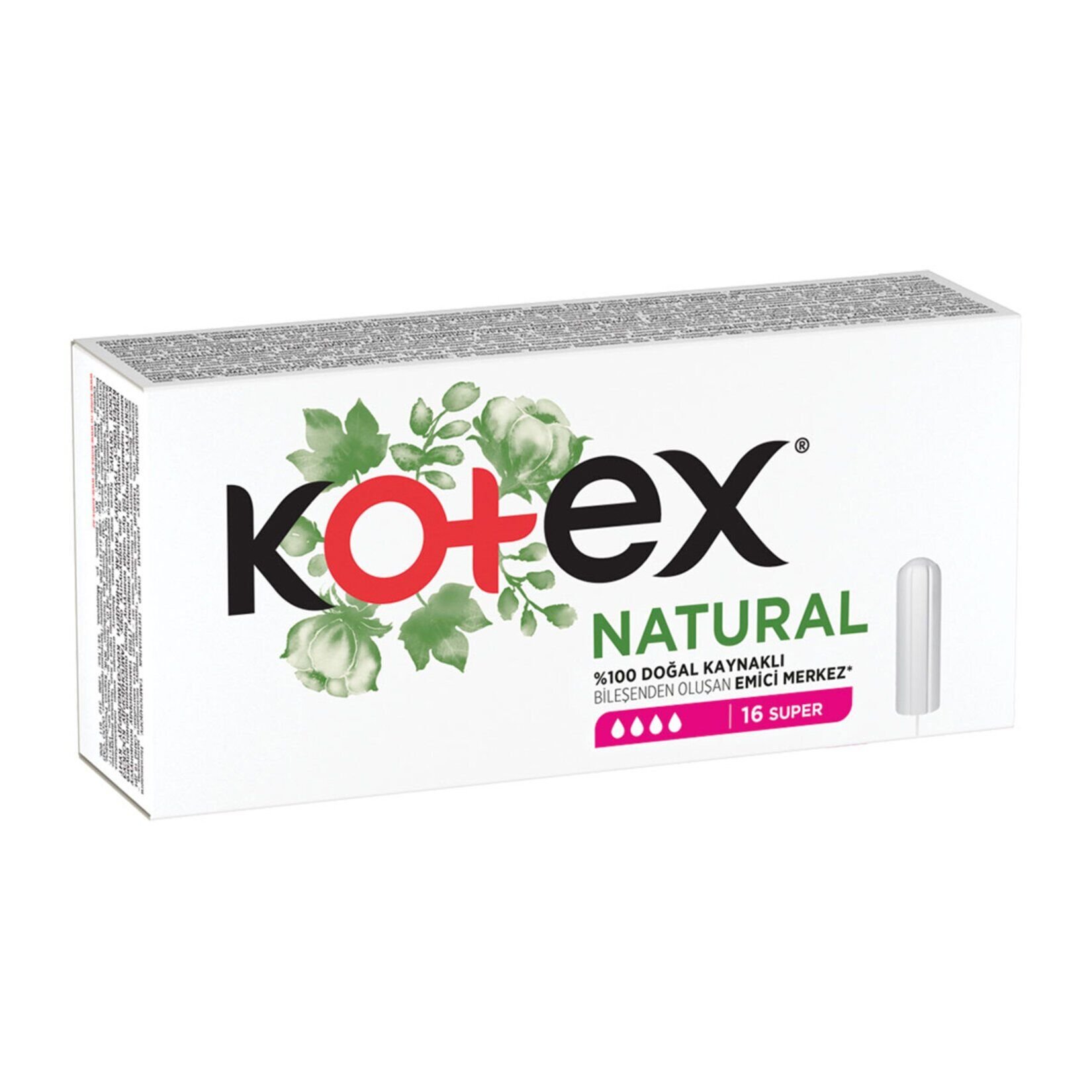 Kotex Natural Tampon Süper 16'lı