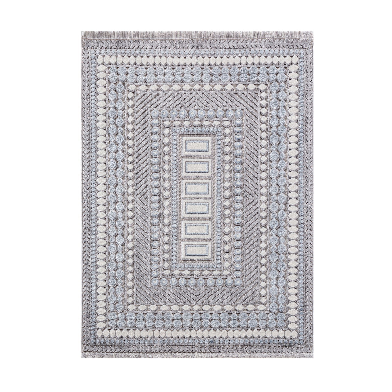 Broadway Makine Halısı - Gri - 160x230 cm