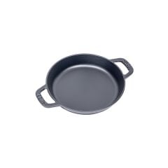 Sürel Yuvarlak Düz Sahan Mat Siyah 18 Cm