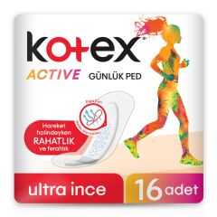 Kotex Active Ultra İnce Günlük Ped 16'lı