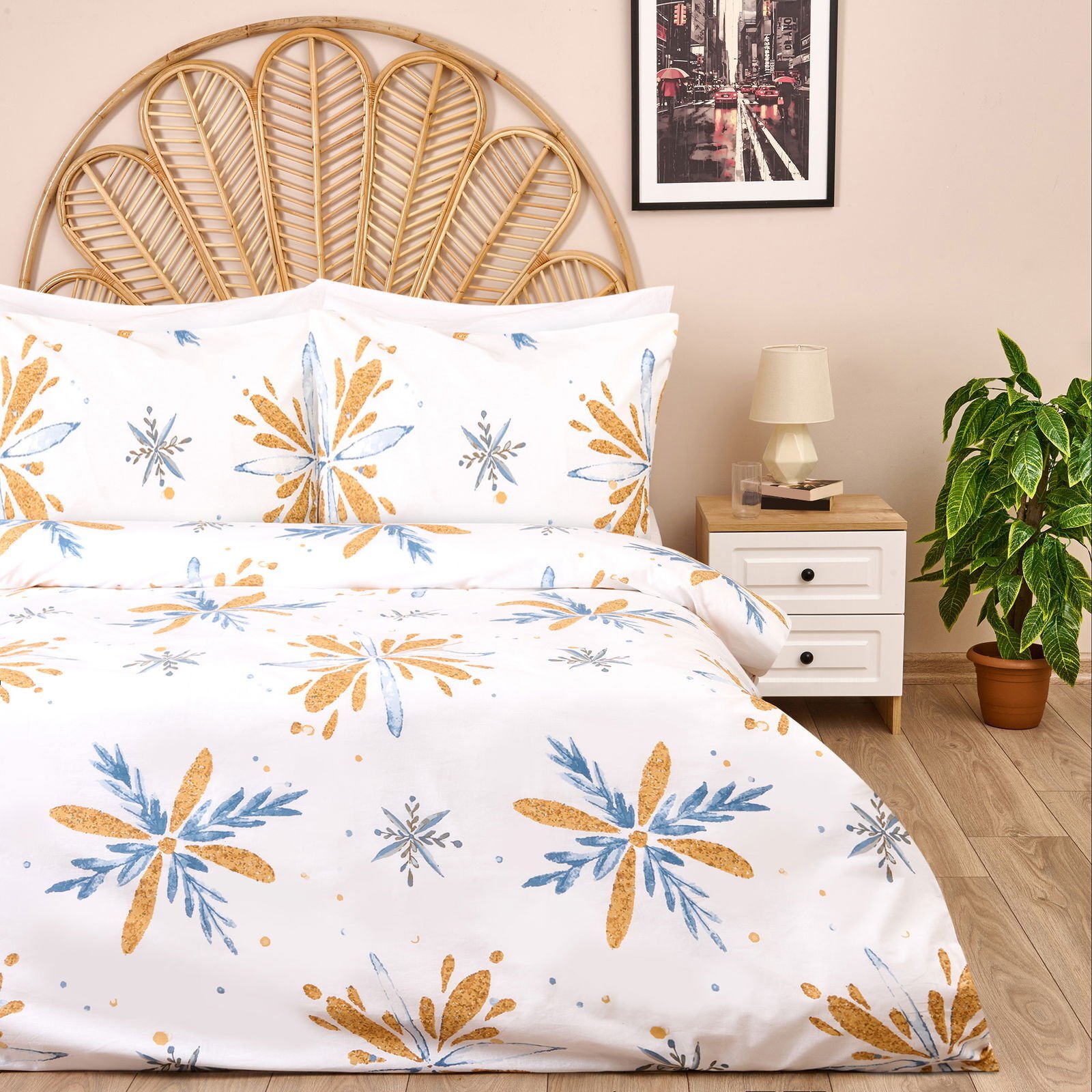 Soft Daisy Çift Kişilik Nevresim Takımı - Renkli