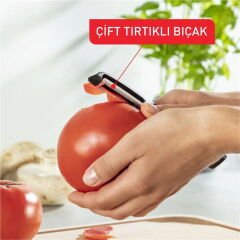 Meyve ve Sebze Soyacağı - Siyah - 17 cm