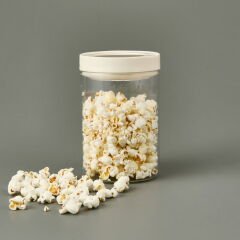 Vakumlu Erzak Kavanozu - Beyaz / Şeffaf - 1400 ml