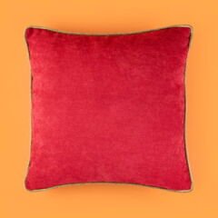 Soft Asas Kırlent - Kırmızı / Yeşil - 45x45 cm