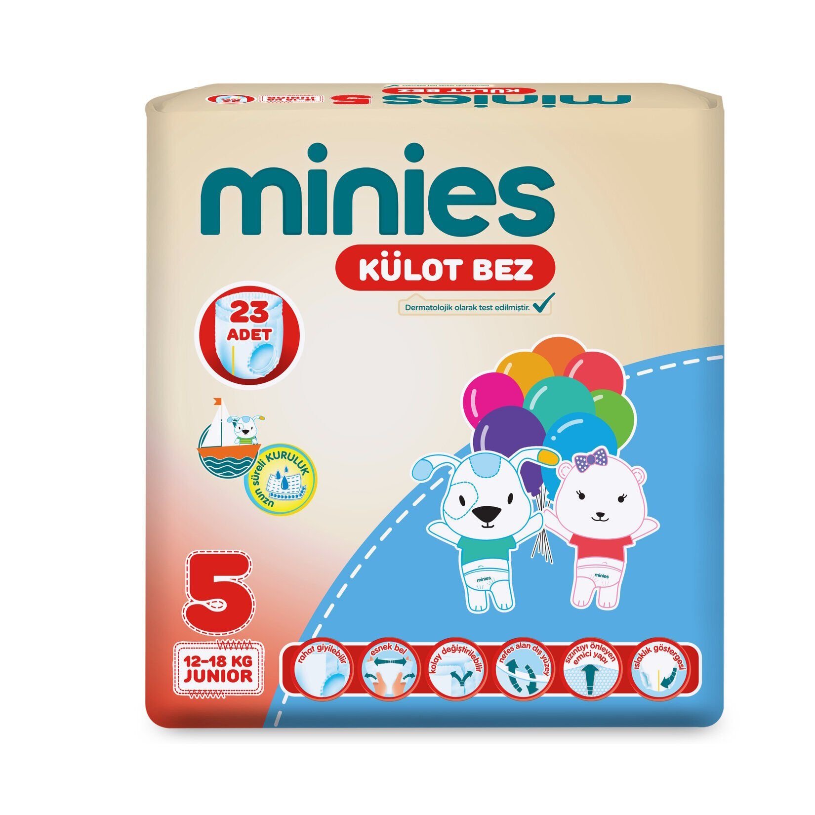 Minies Külot Bez 5 Numara Junior 12-18 Kg 23'lü