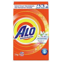 Alo Toz Çamaşır Deterjanı Kar Çiçeği Ferahlığı Beyazlar ve Renkliler Hızlı Çözülme 3 kg