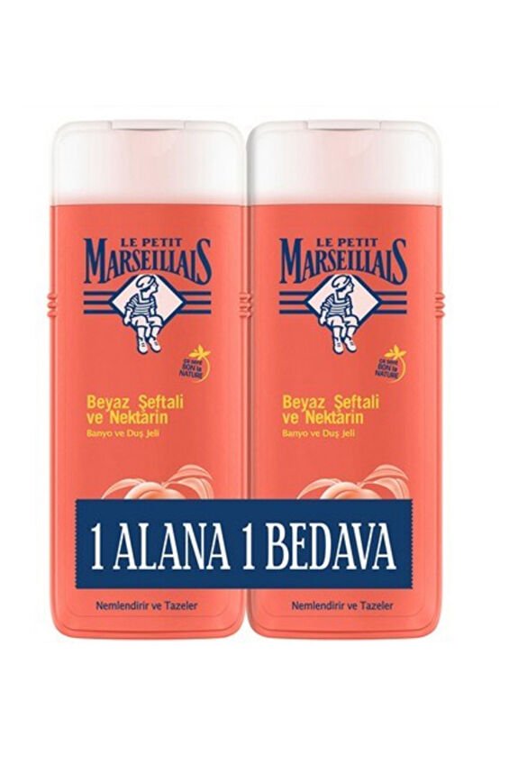 Le Petit Marseillais Duş Jeli Beyaz Şeftali ve Nektarin 400ml+400ml