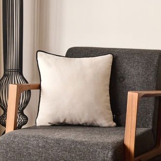 Soft Asas Kırlent - Beyaz - 45x45 cm