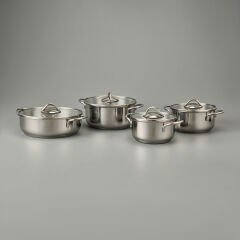 Azure 8 Parça Tencere Seti - Inox