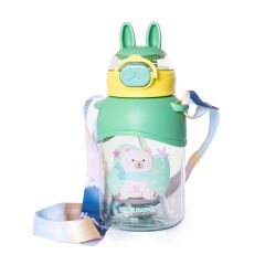 Pipetli Su Matarası 650 ml Yeşil 1 Adet