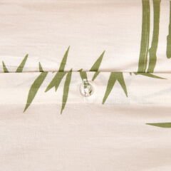 Soft Blad Çift Kişilik Nevresim Takımı - Ekru / Yeşil