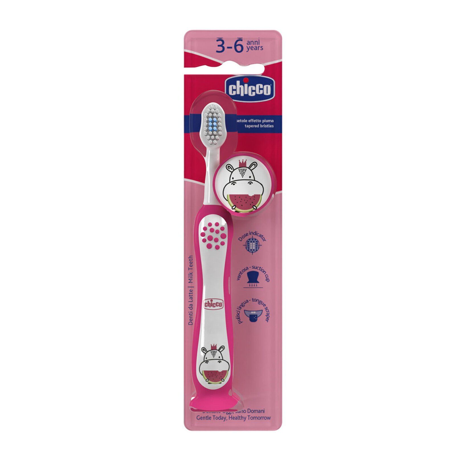 Chicco Diş Fırçası 3-6 Yaş Hipo Pembe