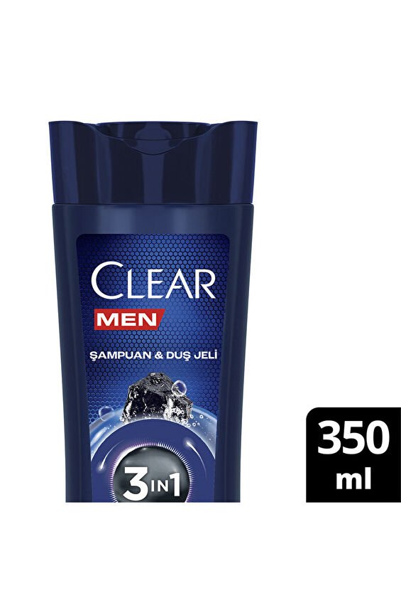 Clear Men Arındırıcı Kömür 3in1 Şampuan 350ml
