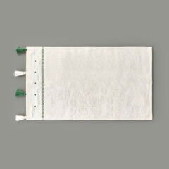 Soft Piene El Havlusu - Ekru / Yeşil - 30x50 cm