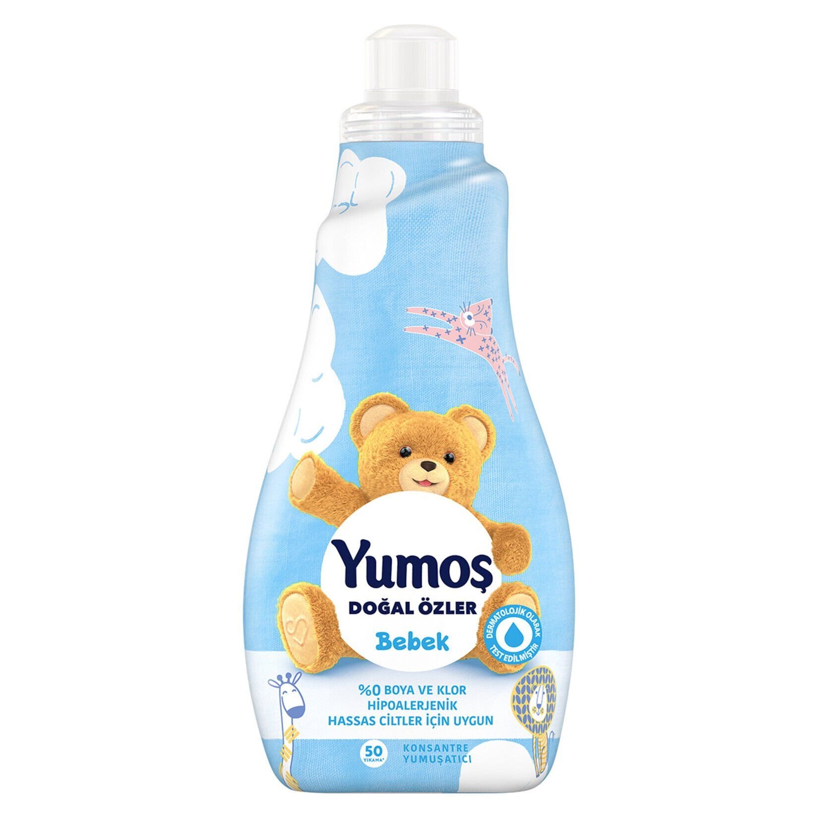 Yumoş Çamaşır Yumuşatıcısı Doğal Özler Bebek 50 Yıkama 1200 Ml