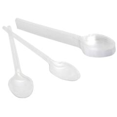 Roll-up Plastik Şeffaf Kaşık 10'Lu