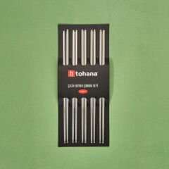 Çelik Yemek Çubuğu - Gri - 22,5 cm