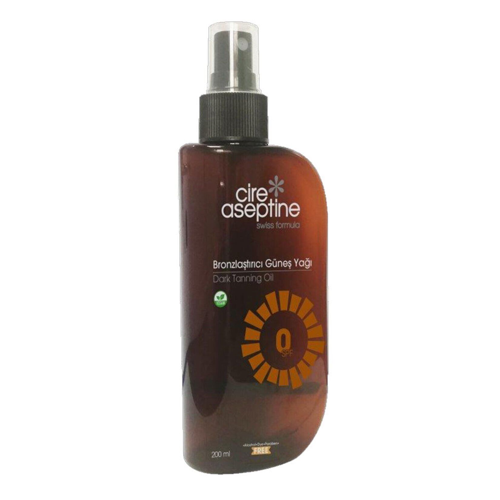 Cire Aseptine UVA/UVB Korumalı Bronzlaştırıcı Güneş Yağı 200 ml