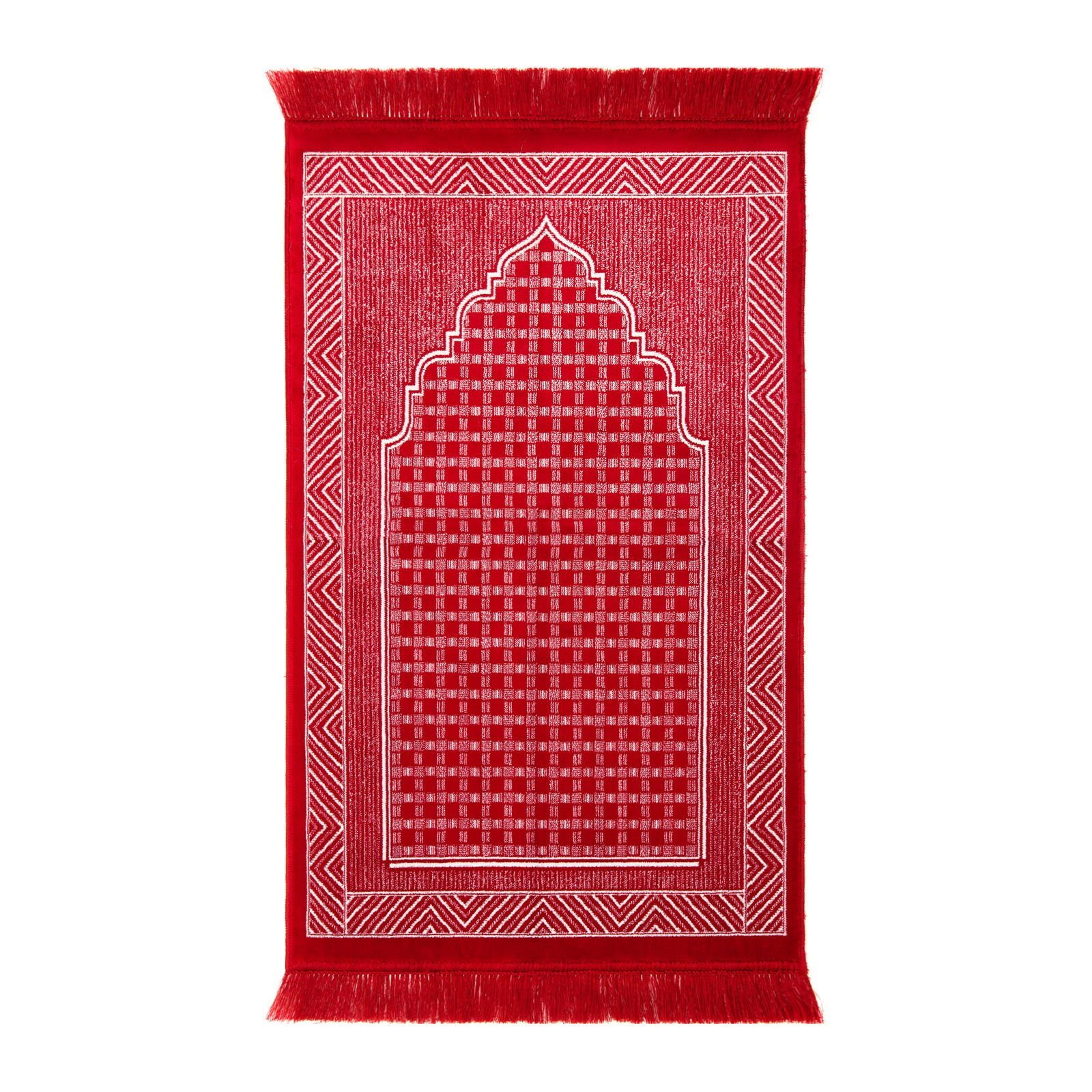 Soft Zümrüt Seccade - Bordo - 70x110 cm