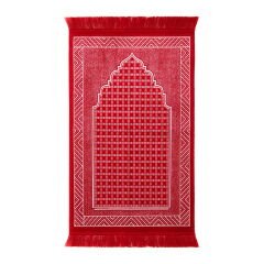 Soft Zümrüt Seccade - Bordo - 70x110 cm