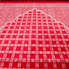 Soft Zümrüt Seccade - Bordo - 70x110 cm