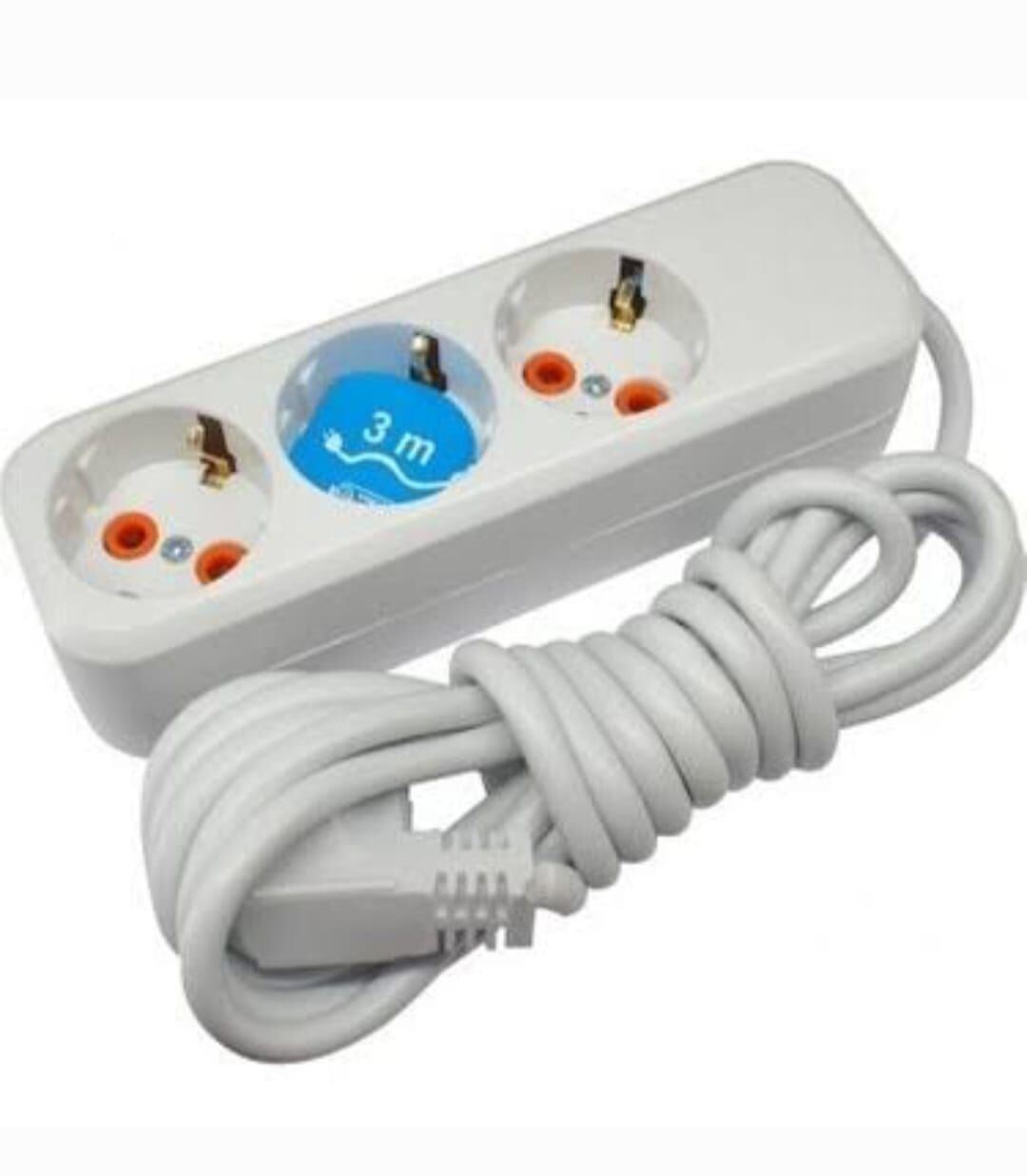 3'LÜ 3 METRE UZATMALI KABLOLU PRİZ
