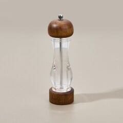 Karabiber Değirmeni - Şeffaf / Kahverengi - 21 cm