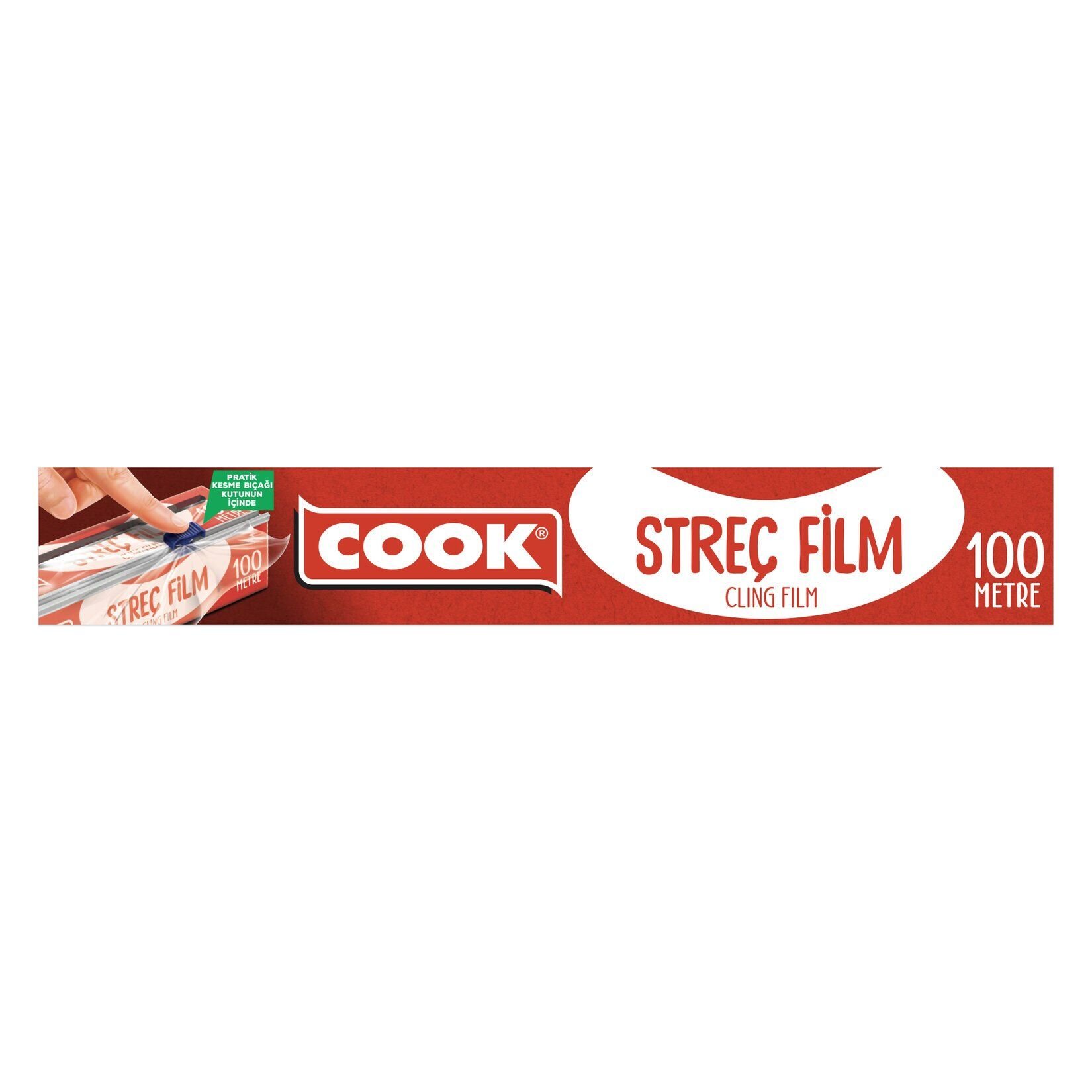 Cook Streç Film 100 M Kayar Bıçak Hediyeli