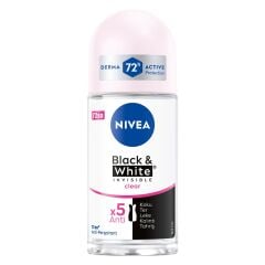 NIVEA Kadın Roll-on Deodorant BlackWhite Clear 72 Saat Anti-perspirant Koruma 50ml
