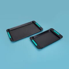 Sepal 2'li Fırın Tepsisi - Siyah / Yeşil