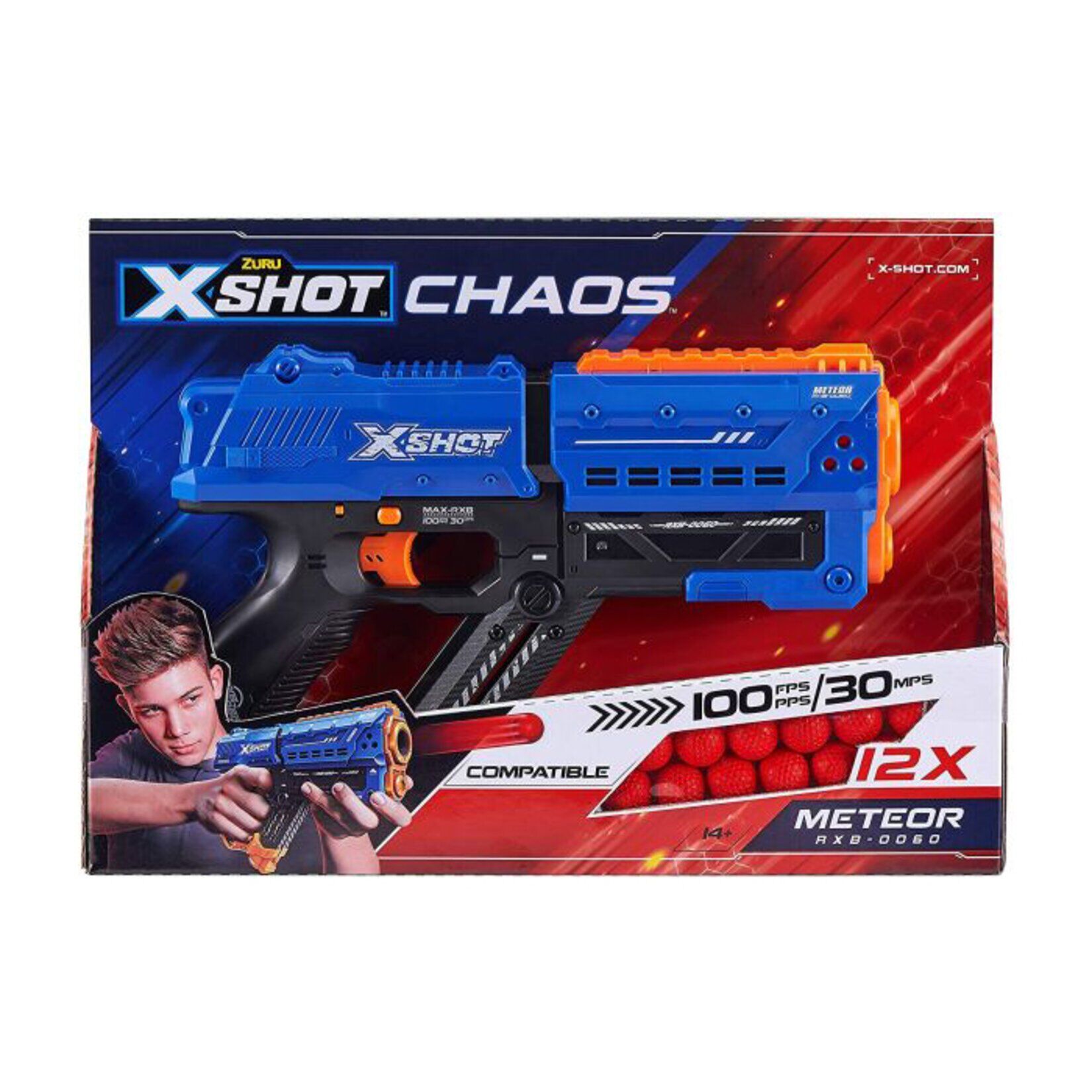 Zuru X Shot Chaos 12 Adet Meteor Top + Atış Silahı