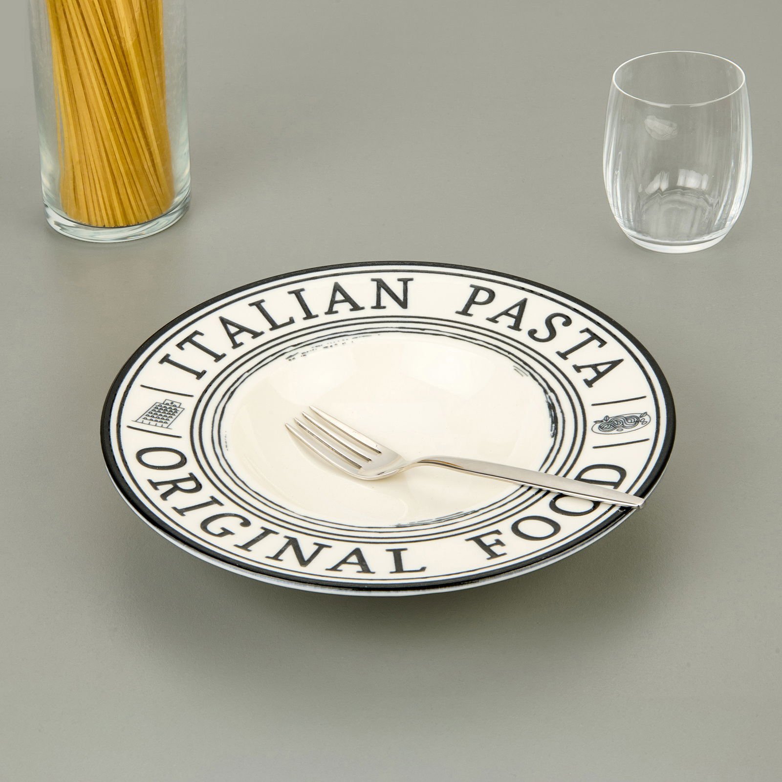 Kitchen İtalian Makarna Tabağı - Beyaz - 27 cm