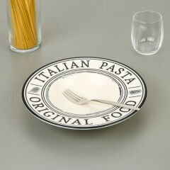 Kitchen İtalian Makarna Tabağı - Beyaz - 27 cm