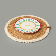 Soft Ruby Amerikan Servis - Bej - 33x33 cm