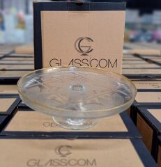 SUNUMLUK KEK KURABİYE CAM AYAKLI SERVİS SETİ