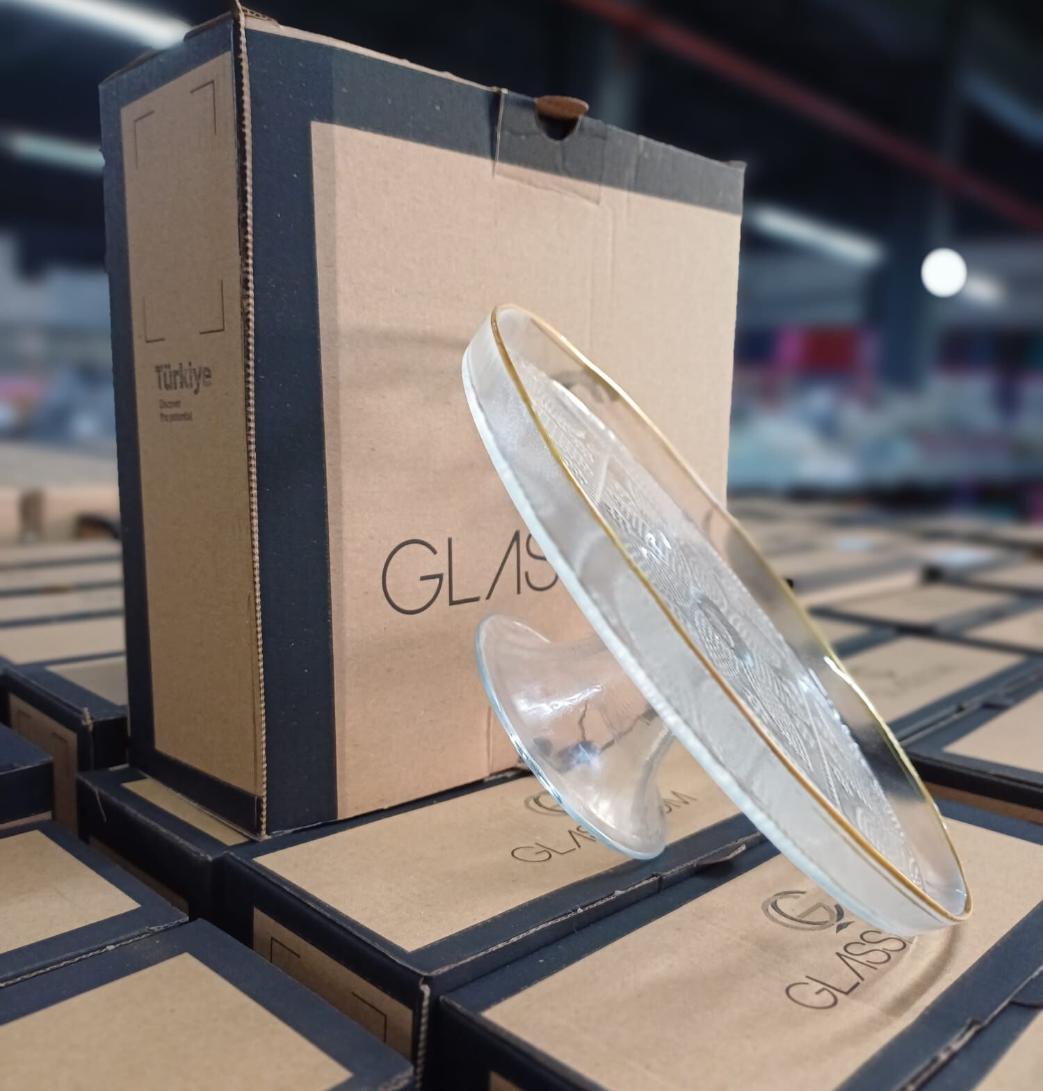 SUNUMLUK KEK KURABİYE CAM AYAKLI SERVİS SETİ