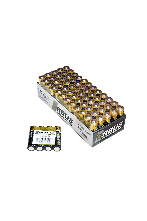 Orbus Alkalin Pil AA 4' lü LR06