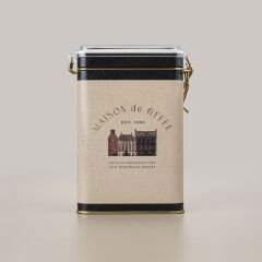 Azura Coffee Metal Saklama Kabı - Renkli - 7,5x10x15 cm